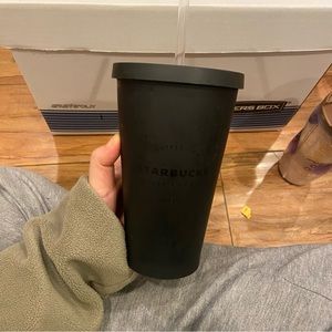 Matte Black Starbucks Grande Tumbler 16oz LIMITED